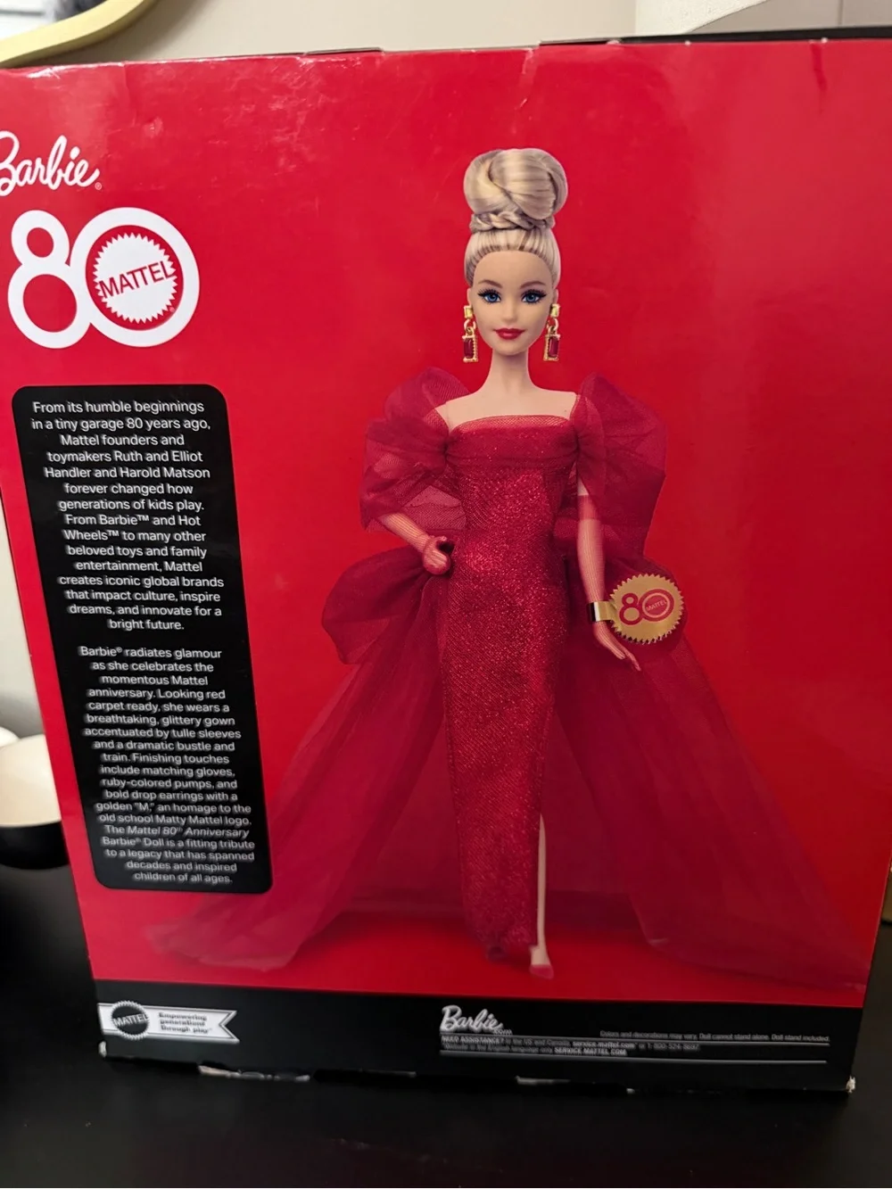 Barbie Signature 80th Anniversary Doll in Red Gown
